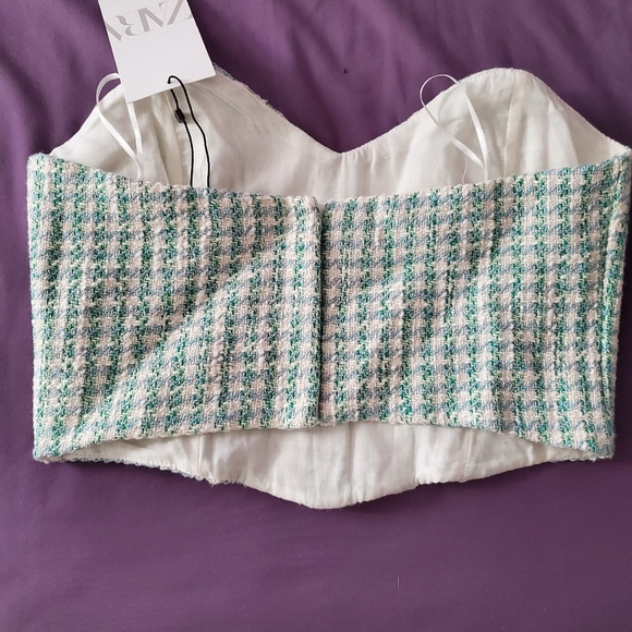 Zara Knit Corset Top (M) - Picture 3 of 6